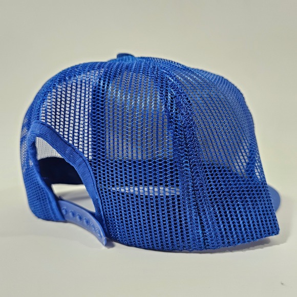 Vintage NAPA Auto Parts Trucker Hat Blue Snapback Mesh Cap Logo Patch Mens OSFM - Picture 9 of 13